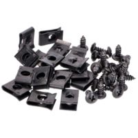 Blechmuttern Set mit Schrauben M4x10 - 20 Stück 49000