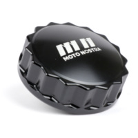 Fuel tank cap -MOTO NOSTRA, CNC, black shiny- for: Vespa GTS 125 (ZAPMA3100, ZAP
