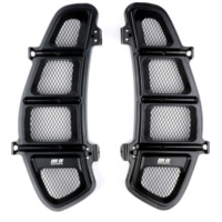 luggage compartment grille, ventilation grille set Moto Nostra black glossy for Vespa GT 250, GT L 125, 200, GTS 125, 150 49797