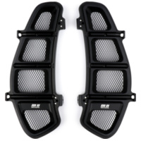 Glove box net panel set -MOTO NOSTRA, CNC, black mat- for: Vespa GT 250 (ZAPM451
