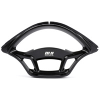Speedo cover -MOTO NOSTRA, CNC, black shiny- for: Vespa GTS 125 (ZAPMA3100, ZAPM