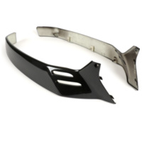 Pair of side panel trims -MOTO NOSTRA- carbon look - for: Vespa GTS 125 (ZAPM313