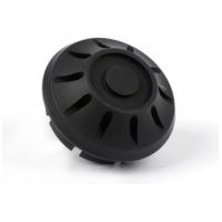 Cap wheel nut / rim Ø=35mm -MOTO NOSTRA, CNC, black mat- for: Vespa PX (-1984