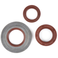 Oil seal set engine -BGM PRO, FKM/Viton® (E10/etahnol resistant) metal, brown- f