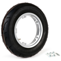 complete wheel BGM PRO 3.50-10 inch TL 59S reinforced tubeless for Vespa Largeframe PX, Sprint, Rally, GT, GTR, TS, T4, LML Star