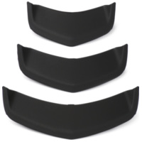 Horn grill insert, chevron set -MOTO NOSTRA, mat black- for: Vespa GTS125/300 (2