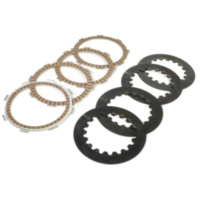 Clutch friction plate set incl. steel plates -BGM PRO SPORT Alu- type Honda CR80 suitable for standard clutch basket of type Ves
