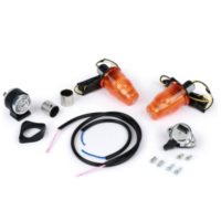 Conversion kit for handlebar indicators -MOTO NOSTRA, LED, E-marked, 6 Volt- Vespa Smallframe V50, 50N, PV, ET3, Largeframe Rall 0734