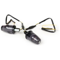 Pair of indicators -MOTO NOSTRA handlebar end indicator LED (E-mark), 12 volt- f 0851
