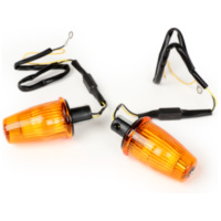Pair of indicators -MOTO NOSTRA handlebar end indicator LED (E-mark), 12 volt- f 0861