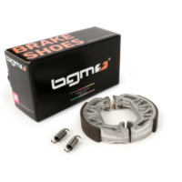 Brake shoes rear -BGM PRO Ø=100x20mm, without slot in the anchor pin- PIAGGIO TP
