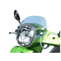 Flyscreen with chromed brackets -MOTO NOSTRA, w=340mm, h=105mm- for: Vespa GT, G 1149