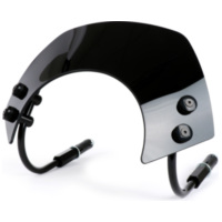Flyscreen with black brackets -MOTO NOSTRA, w=340mm, h=105mm- for: Vespa GTS 125 1211