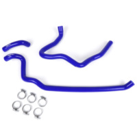 Coolant hose set -BGM PRO silicone 180°C- Vespa GT 125-200, Vespa GTL 125-200, Vespa GTS 125-300, Vespa GTV 125-250 - blue 50829