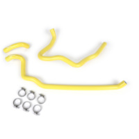 Coolant hose set -BGM PRO silicone 180°C- Vespa GT 125-200, Vespa GTL 125-200, Vespa GTS 125-300, Vespa GTV 125-250 - yellow 508
