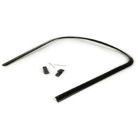 Leg shield beading (incl. end cap set) -BGM ORIGINAL- for: Vespa PK S, PK S Luss
