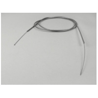 Universal cable -Ø=1,2mm x 2500mm, hose= 2200mm, fitting Ø=3,0mm x 3mm- used as throttle cable - plaited cable PE - grey 50963