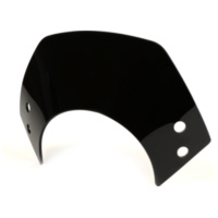 Flyscreen without bracket -MOTO NOSTRA, w=340mm, h=105mm- Vespa GT, GTL, GTS, GTS Super 125-300cc - black 51000