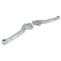 Brake and clutch lever set -BGM PRO CNC- disc brake (HENG TONG)- Vespa PX (2004-) - steel grey 51068
