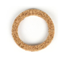 Gasket fuel tap glass -BGM ORIGINAL 26.5x35x4mm- Vespa Wideframe VN, VM, ACMA - cork 51374
