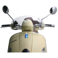 Flyscreen -MOTO NOSTRA, w=435mm, h=195mm- for: Vespa GTV, GT 60 - colourless 514