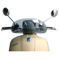 Flyscreen -MOTO NOSTRA, w=435mm, h=195mm- for: Vespa GTV, GT 60 - smoke grey 515