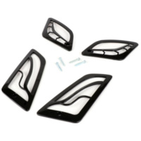 Indicator grill set -MOTO NOSTRA- for: Vespa GT, GTL, GTV, GTS 125-300 - shiny b