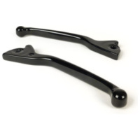 Pair of brake levers -MOTO NOSTRA- Vespa GT, GTL, GTS 125-300 - shiny black 51726