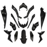 bodywork kit 15-piece black matt for Yamaha X-Max 125, 300 2018- 52413