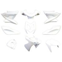 fairing kit EDGE 9-piece white matt for Yamaha Aerox, MBK Nitro 52524