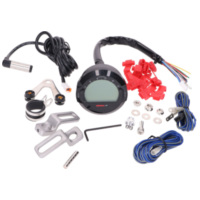 Tachometer Koso Digital DL-03SR LCD Display schwarz d=64mm 53181