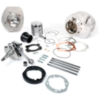 Adapterplatten-Set inkl. Kurbelwelle+Zylinder - J&G 2% special by WT- zur Montage Polini/Malossi 210 Zylinder (Ø68.5mm) auf Moto