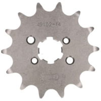 front sprocket AFAM 14 teeth 420 for Piaggio / Derbi D50B0, EBE, EBS AF49102-14