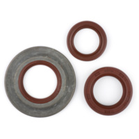 Wellendichtringsatz Motor BGM PRO, FKM/Viton® (E10 beständig) Metall, braun (extra flach, 3.5mm), Hinterradwellendichtring 27x42