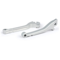 Bremshebel + Kupplungshebel Set BGM PRO CNC, silbern matt, ABE für Vespa PX (Bj. 2004-) HENG TONG Scheibenbremse BGM4541SKT