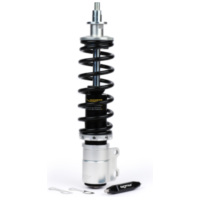 Stoßdämpfer vorne BGM PRO SC/F1 SPORT, 240mm, schwarz/silbern für Vespa PX80, PX125, PX150, PX200, T5 125cc BGM7741BS