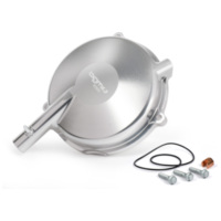 clutch cover BGM Pro Superstrong CNC Vespa Largeframe (1958-1962) silver, conversion to PX clutch type for Vespa BGM8293S