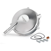 clutch cover BGM Pro Superstrong CNC silver for Vespa Largeframe (1962-2016) PX, T5 125ccm, Cosa, Rally, Sprint BGM8294S