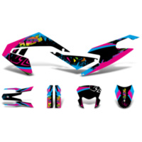 decal set black-pink-blue matt for Aprilia RX50 2018- Euro4 DK-43000