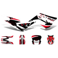 decal set black-white-red glossy for Gilera SMT 50 2018- DK-43742