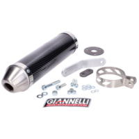 muffler Giannelli carbon for Derbi DRD Edition 50 SM 03-07 GI-33653HF