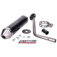 muffler Giannelli carbon for Peugeot XP6 SM 50 2006-2007, Motorhispania Furia Max 50 GI-34681HF