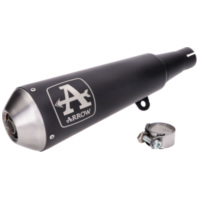 exhaust system Arrow Pro-Race stainless steel black for Brixton BX, Felsberg 125XC Euro4 2019- GI-71899PRN