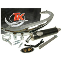 Schalldämpfer exhaust Turbo Kit Bajo RQ chrome for CPI SX 50, SM 50, for: Beeline H10086-Q