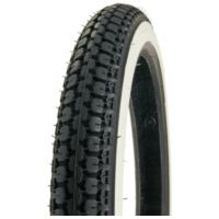 tire IRC NR-7 2.75-17 41P TT whitewall / white sidewall HDS29269