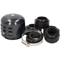 air filter Power aluminum cap / shield 28-47mm carb connection carbon-look IP18909