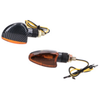 Indikator Blinker Set M8 Carbon-Look Edge orange, kurz für Beta RR IP42286