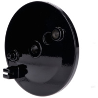 Bremsschild Bremsankerplatte hinten ohne Bohrung Bremslichtschalter, schwarz für Simson S50, S51, S70, KR51, SR4-1 Spatz, SR4-2