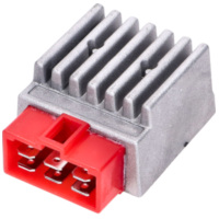 regulator / rectifier w/ flasher relay, red plug for Derbi Senda, GPR, Aprilia RX, SX 50, Gilera RCR IP49538