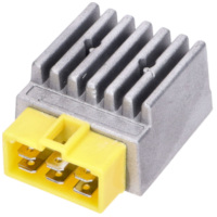 Regler / Gleichrichter mit Blinkgeber, Stecker gelb für Derbi Senda, GPR, Aprilia RX, SX 50, Gilera RCR IP49539